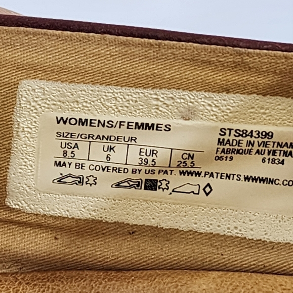 Sperry Women's Burgundy Preppy Slip-On Comfy Leather Loafers Side-In, sz 8.5 - Picture 2 of 13